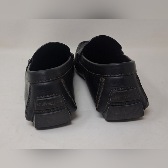 Louis Vuitton Monte Carlo Driving Loafers Shoes Chocolate Brown Leather 8.5 US - Picture 6 of 16